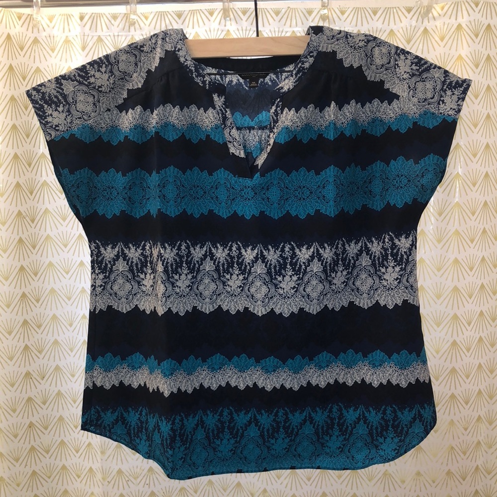 Banana Republic print top, XL